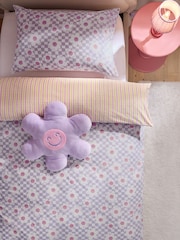 Printed Polycotton Duvet Cover and Pillowcase Bedding Set - Image 3 of 7