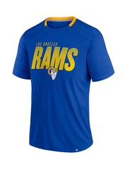 Fanatics Blue NFL Los Angeles Rams Defender Fade Dot Slant T-Shirt - Image 3 of 3