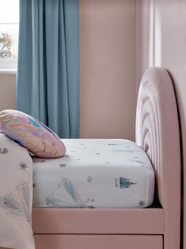 White Frozen 100% Cotton Fitted Sheet - Image 1 of 4