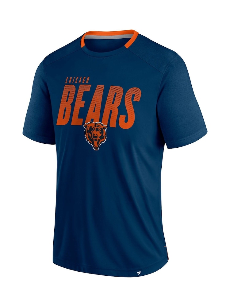 Fanatics Blue NFL Chicago Bears Defender Fade Dot Slant T-Shirt - Image 3 of 3