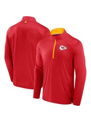 Fanatics NFL Red Kansas City Chiefs Defender Quarter Zip Sweatshirt - Image 1 of 3