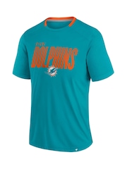 Fanatics Green NFL Miami Dolphins Defender Fade Dot Slant T-Shirt - Image 2 of 3
