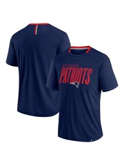 Fanatics Blue NFL New England Patriots Defender Fade Dot Slant T-Shirt - Image 1 of 3