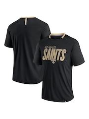 Fanatics NFL New Orleans Saints Defender Fade Dot Slant Black T-Shirt - Image 1 of 3