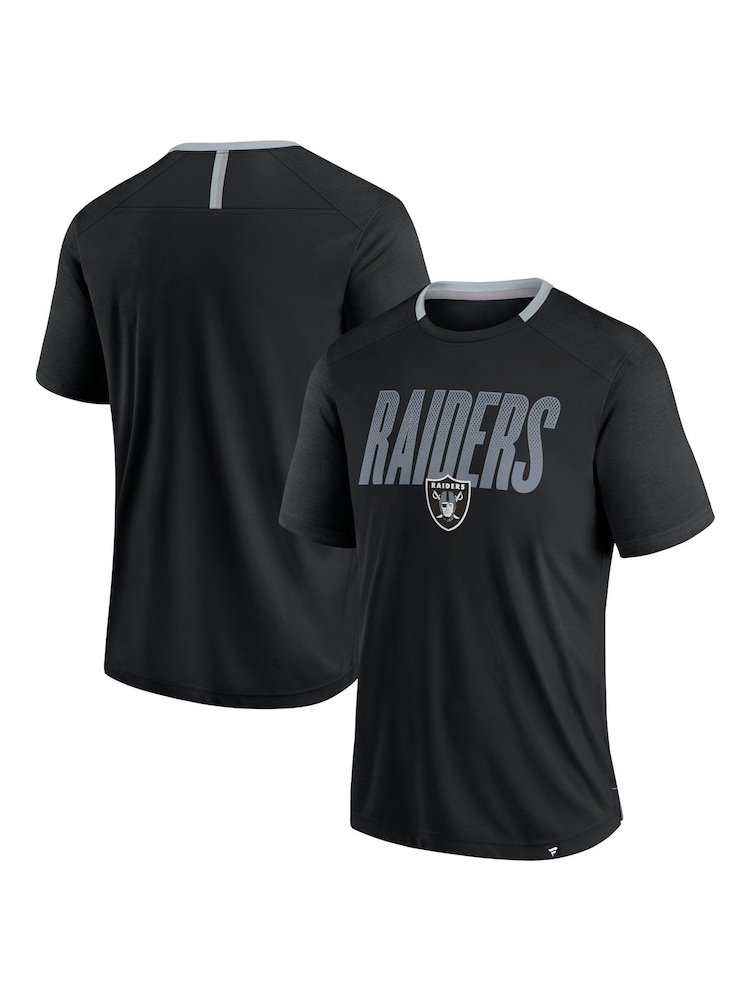 Fanatics NFL Las Vegas Raiders Defender Fade Dot Slant Black T-Shirt - Image 1 of 3