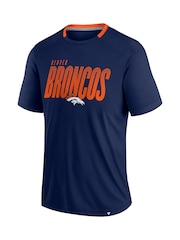 Fanatics Blue NFL Denver Broncos Defender Fade Dot Slant T-Shirt - Image 2 of 3