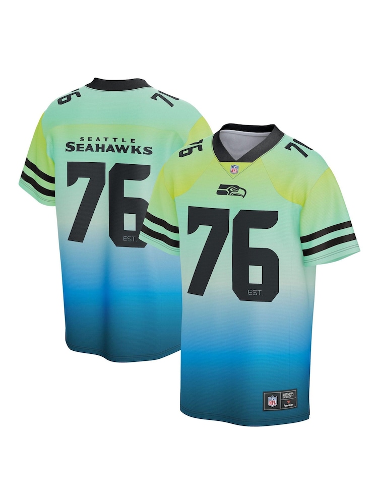 Fanatics Green NFL Seattle Seahawks Gradient Foundation Jersey - Image 1 of 3 Fanatics Green NFL Seattle Seahawks Gradient Foundation Jersey - Image 1 of 3