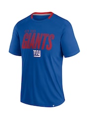 Fanatics Blue NFL New York Giants Defender Fade Dot Slant T-Shirt - Image 2 of 3