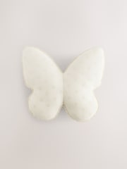 White Broderie Butterfly Cushion - Image 3 of 5