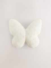 White Broderie Butterfly Cushion - Image 4 of 5