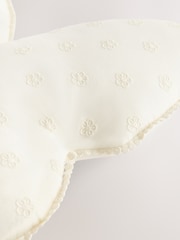 White Broderie Butterfly Cushion - Image 5 of 5