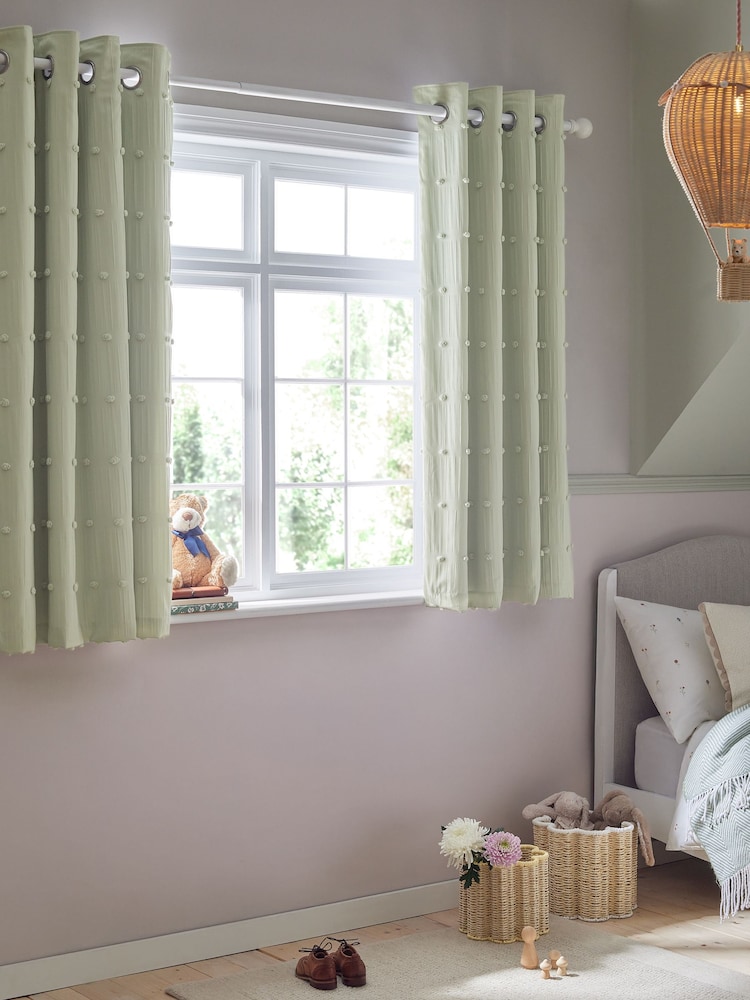 Cortinas blackout Bobble Pom Eyelet - Imagem 2 de 7