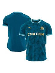 Puma Blue Olympique De Marseille Away Authentic Shirt 2024-25 - Image 1 of 3