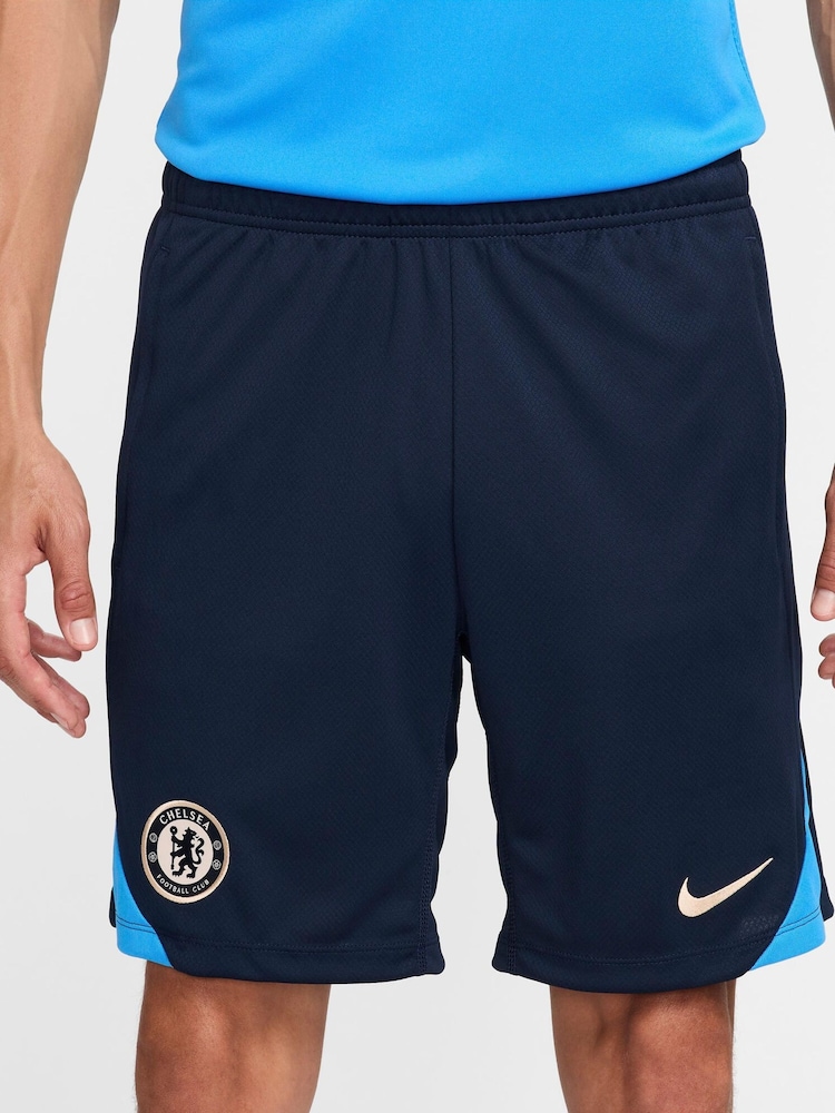 Nike Blue Chelsea Strike Shorts - Image 1 of 5