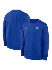Nike Blue Chelsea Club Crew Sweatshirt - Image 1 of 3