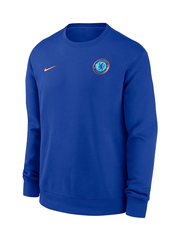 Nike Blue Chelsea Club Crew Sweatshirt - Image 2 of 3