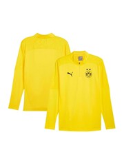 Puma Yellow Borussia Dortmund Training 1/4 Football Shirts - Image 1 of 3