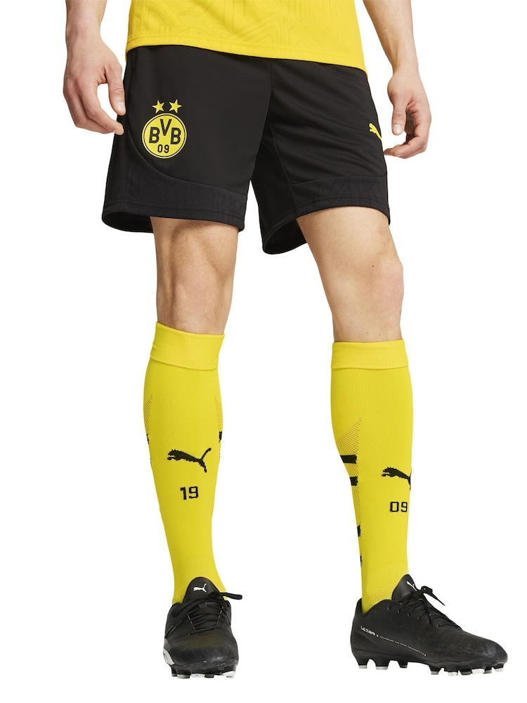 Puma Black Borussia Dortmund Training Shorts - Image 1 of 2