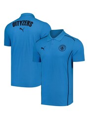 Puma Blue Manchester City Casuals Polo Shirt - Image 1 of 3