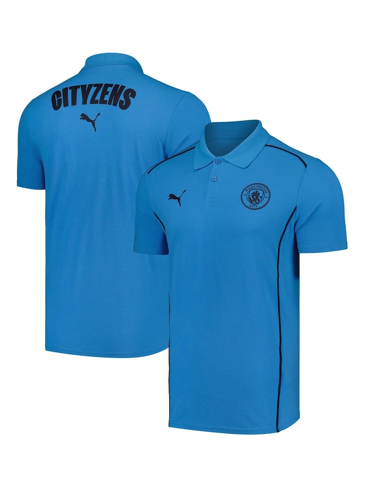 Puma Blue Manchester City Casuals Polo Shirt - Image 1 of 3