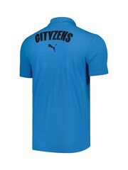 Puma Blue Manchester City Casuals Polo Shirt - Image 3 of 3