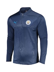 Puma Blue Manchester City Training Fleece - Image 2 of 5