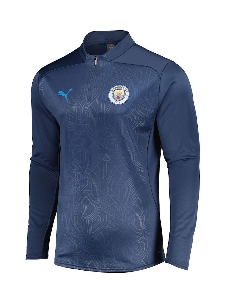 Puma Blue Manchester City Training Fleece - Image 2 of 5