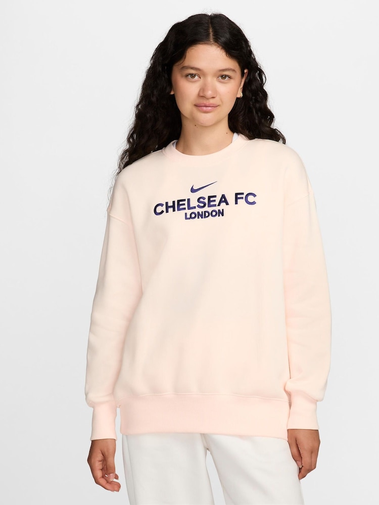 Nike Cream Chelsea Phoenix Crew Sweatshirt - Image 1 of 5 Nike Cream Chelsea Phoenix Crew Sweatshirt - Image 1 of 5