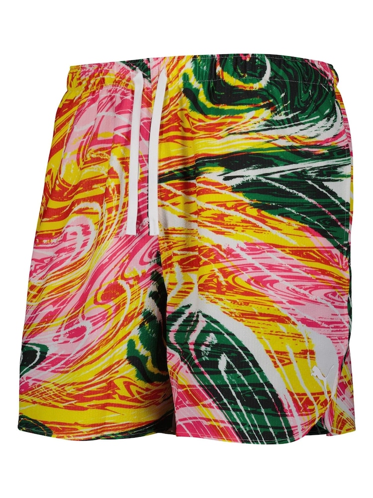 Puma Orange F1 Scuderia Ferrari Race Crew All Over Print Shorts - Image 2 of 4