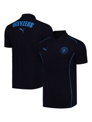 Puma Blue Manchester City Casuals Polo Shirt - Image 1 of 3
