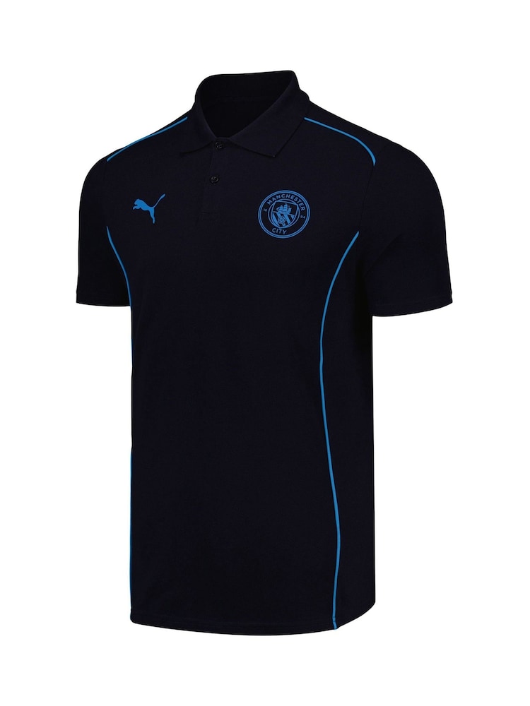 Puma Blue Manchester City Casuals Polo Shirt - Image 2 of 3