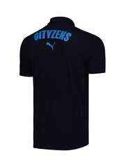 Puma Blue Manchester City Casuals Polo Shirt - Image 3 of 3