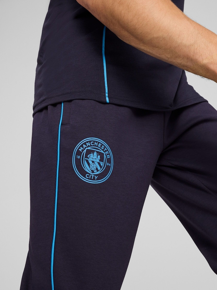 Puma Blue Manchester City Casuals Trousers - Image 3 of 3 Puma Blue Manchester City Casuals Trousers - Image 3 of 3