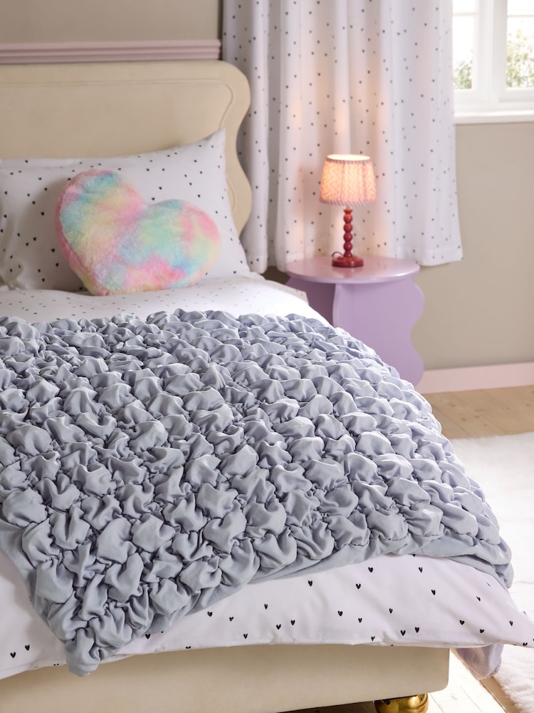Lilac Marshmallow Textured Throw - Image 1 of 4