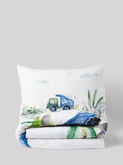 Animal Diggers 100% Cotton Printed Bedding Duvet Cover and Pillowcase Set - Image 3 of 7