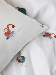 Animal Diggers 100% Cotton Printed Bedding Duvet Cover and Pillowcase Set - Image 7 of 7