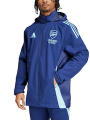 adidas Blue Arsenal Training All Weather Jacket - Image 1 of 1