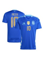 adidas Blue Argentina Away Shirt 2024 with Messi 10 Printing - Image 1 of 3