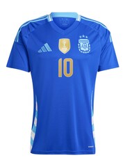 adidas Blue Argentina Away Shirt 2024 with Messi 10 Printing - Image 2 of 3