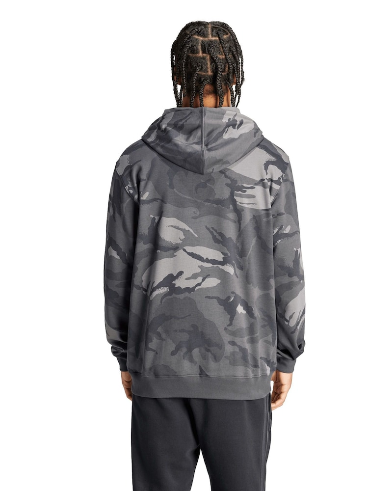 adidas Grey All Blacks Camo Grey Hoodie - Image 2 of 4