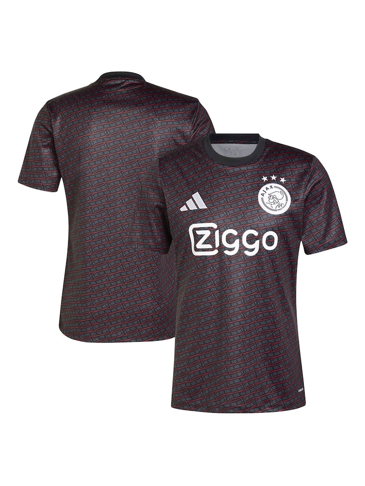 adidas Black Ajax Pre Match Shirt - Image 1 of 5
