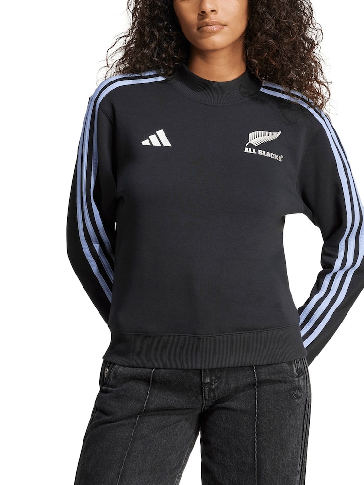 adidas Black Womens All Crew Sweatshirt - Image 1 of 3