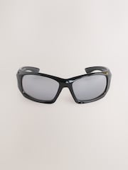 Black EDIT Wrap Sunglasses - Image 2 of 3