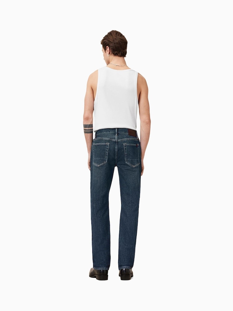 AllSaints Blue Iggy Washed Black Slim Fit Jeans - Image 3 of 9