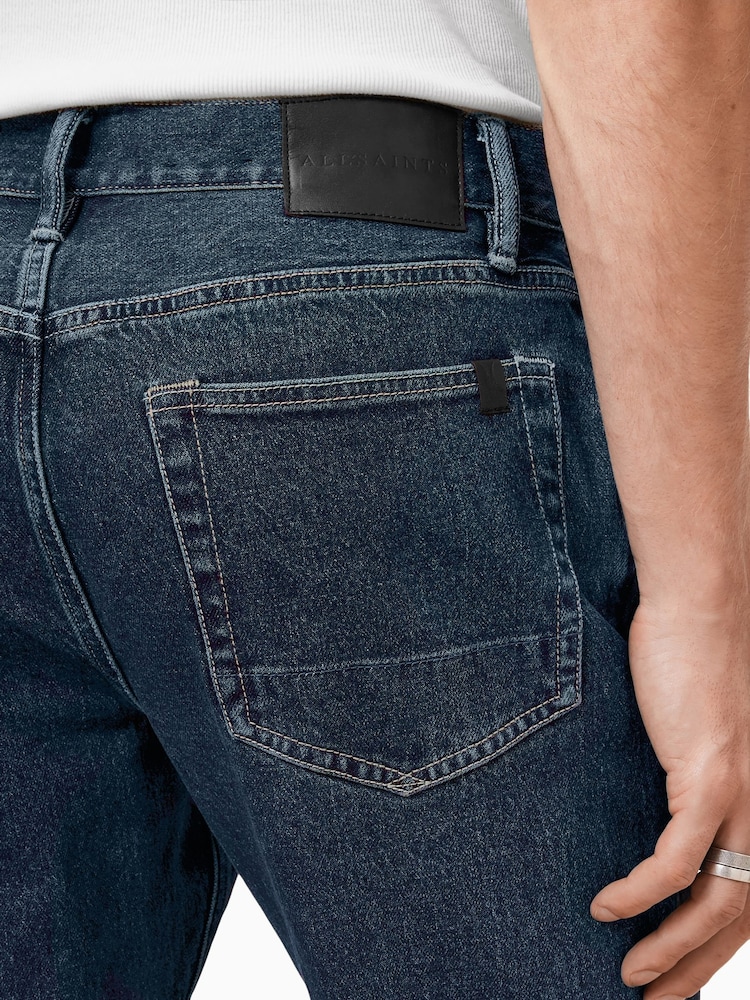 AllSaints Blue Iggy Washed Black Slim Fit Jeans - Image 4 of 9