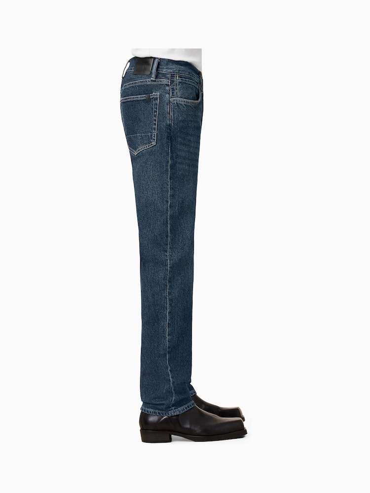 AllSaints Blue Iggy Washed Black Slim Fit Jeans - Image 5 of 9