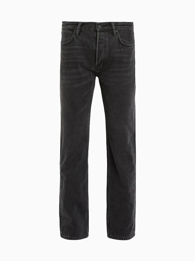 AllSaints Black Reid 100% Cotton Jeans - Image 7 of 7