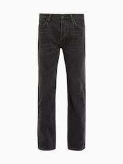 Preto - Calça jeans AllSaints Reid preta com perna reta - Imagem 9 de 9