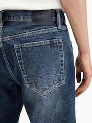 AllSaints Blue Reid 100% Cotton Jeans - Image 7 of 8