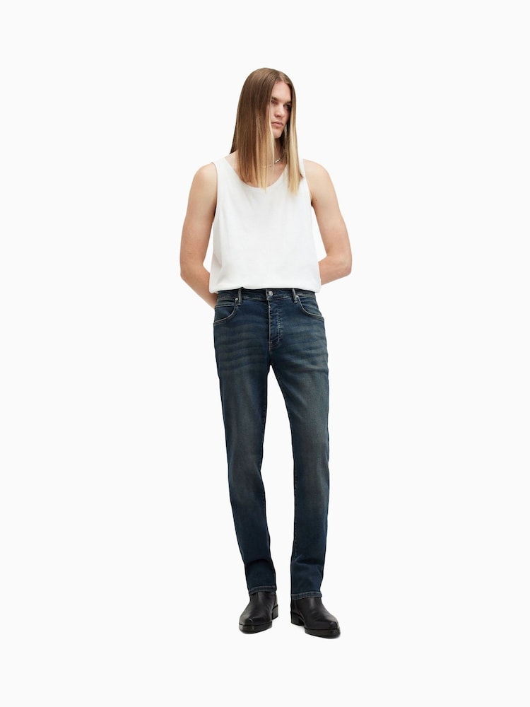 AllSaints Blue SID Jeans - Image 3 of 8